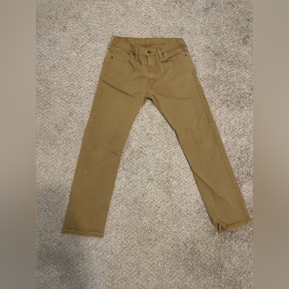 Khaki Levi’s 513 jeans size 33x32